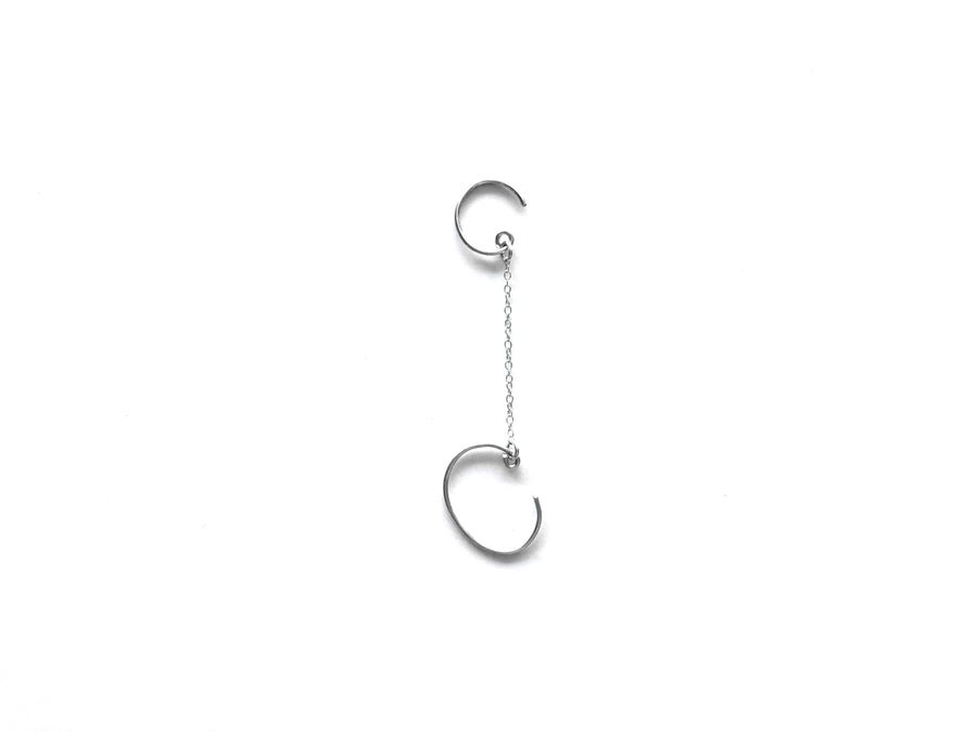 Lobe Cuff Chain Single Earring (individually sold)