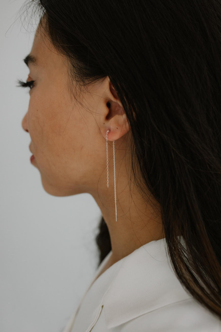 The Flint Threader Single Earring (individually sold)